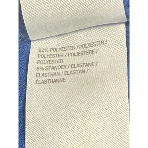 Susan Graver Royal Blue Long Sleeve Blouse, Size 16 - Picture 7 of 7